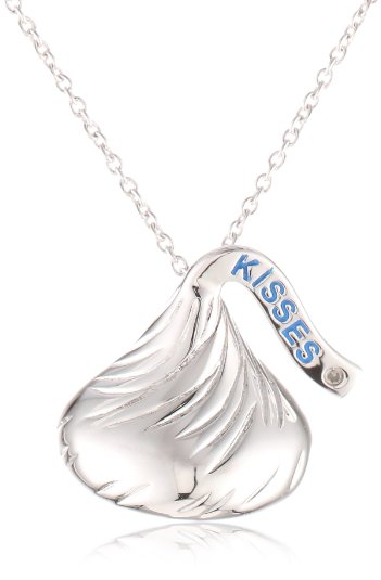 Sterling Silver Hershey Kiss Necklace